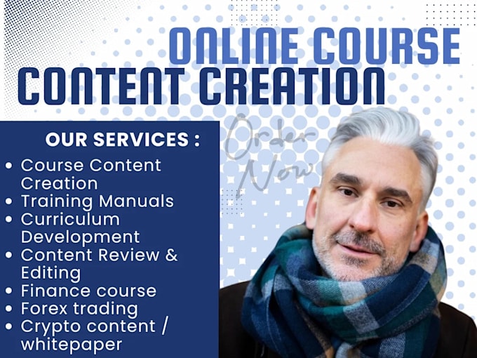 Gig Preview - Create online course content ebook ghost writer training manual course creation