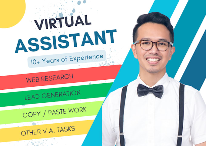 Gig Preview - Be your professional virtual assistant and web researcher