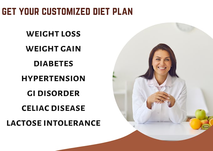 Gig Preview - Be your nutritionist and create customized diet plan for you