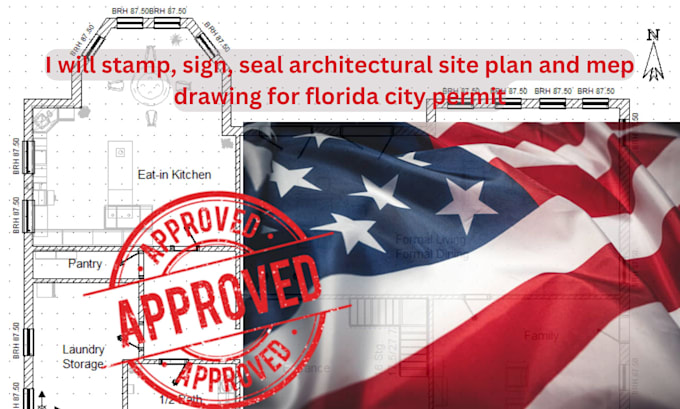 Gig Preview - Stamp, sign, seal, draw architectural site plan and mep for florida city permit