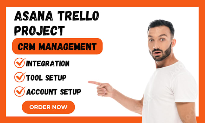 Gig Preview - Do asana trello project management clickup wrike workflow monday com CRM manager