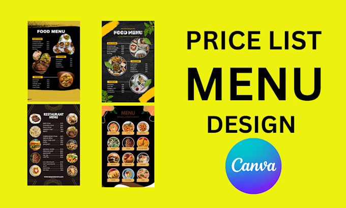 Gig Preview - Do food menu design, restaurant menu design, food flyer and digital menu