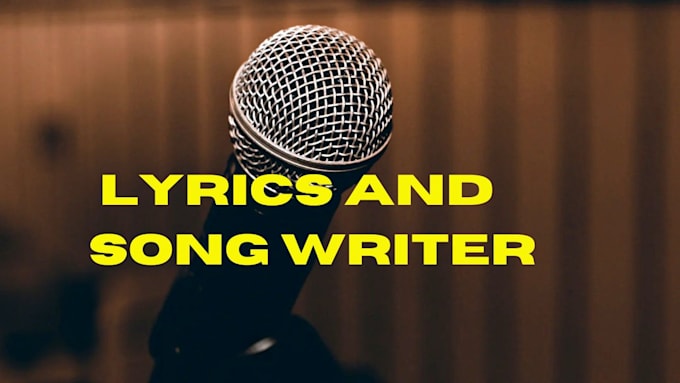 Gig Preview - Write lyrics for your song and be christian singer songwriter male vocalist