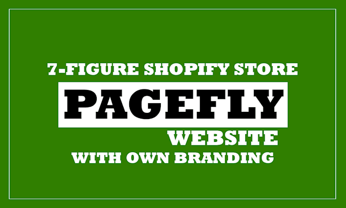 Gig Preview - Design shopify ecommerce website or landing page with pagefly