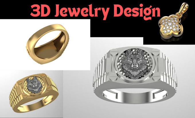 Gig Preview - Create custom 3d jewelry design for 3d printing, 3d jewelry rendering, necklaces