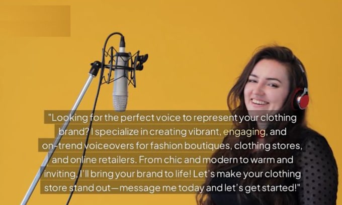 Gig Preview - Record a professional a american female voice over 24hrs