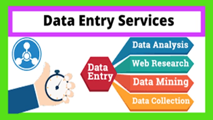 Gig Preview - Assist in data entry, data mining, copy paste, web research