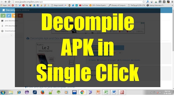 Gig Preview - Decompile apk to source code and android studio code fast and reliable