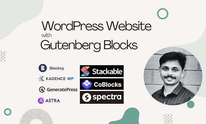 Gig Preview - Design and redesign wordpress websites with gutenberg block