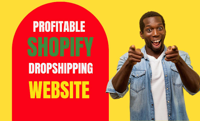 Gig Preview - Craft a lucrative shopify dropshipping store with professional website design