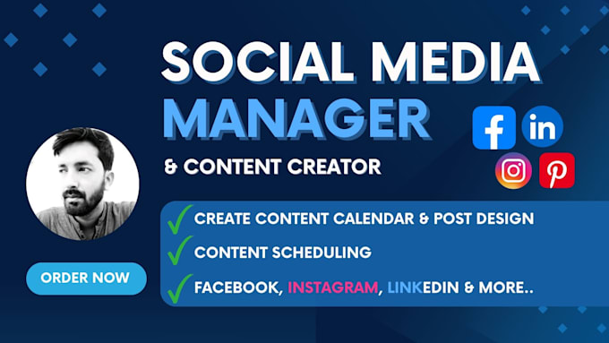 Gig Preview - Be your social media manager and content creator