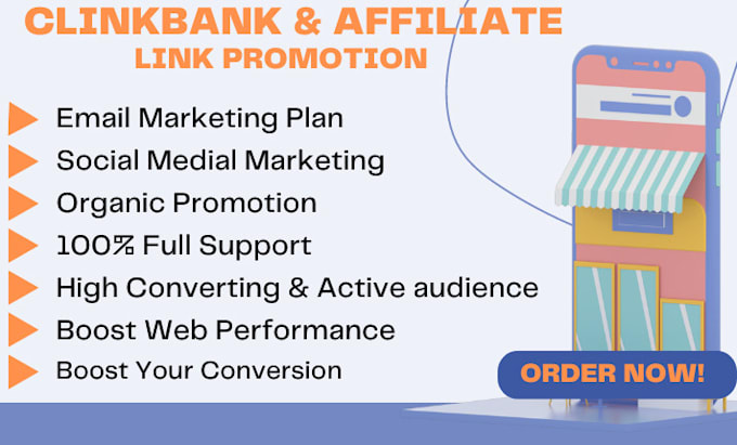 Gig Preview - Do convert clinkbank affiliate link promotion and marketing to drive organically