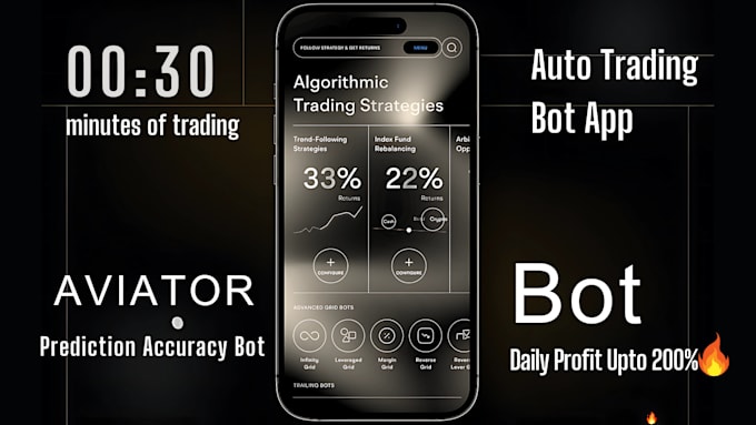 Gig Preview - Develop auto crypto trading bot aviator predictor bot solana trading volume bot