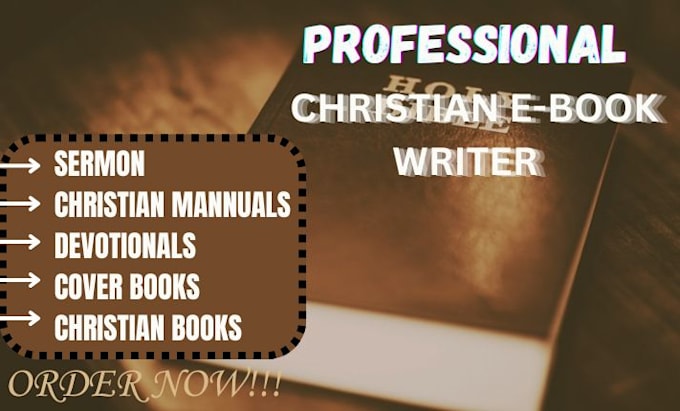 Gig Preview - Be your writer on christian ebook devotional sermon and prayer book