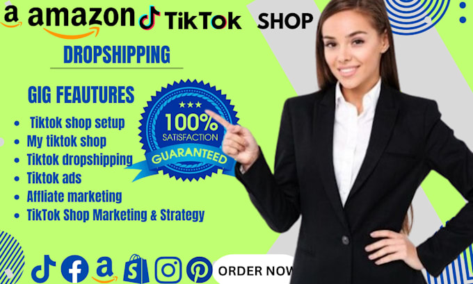 Gig Preview - Setup tiktok shop dropshipping amazon to tiktok shop dropshipping and management