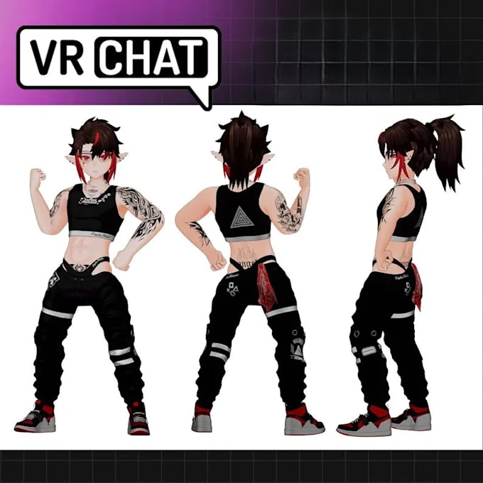 Gig Preview - Create furry avatar, vr chat avatar, vrc character, 3d avatar, vtuber