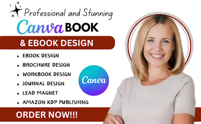 Gig Preview - Do canva ebook design workbook design journal design lead magnet for amazon KDP