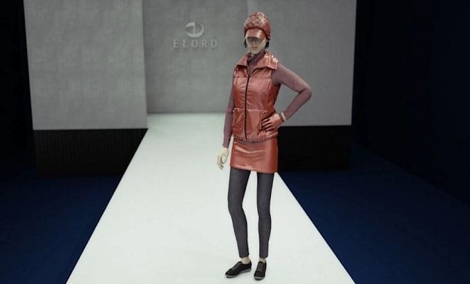 Gig Preview - Do 3d cloth animation, 3d fashion design ,3d fashion model, 3d cloth simulation