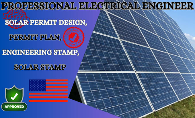 Gig Preview - Do structural and electrical engineering for solar plan stamp