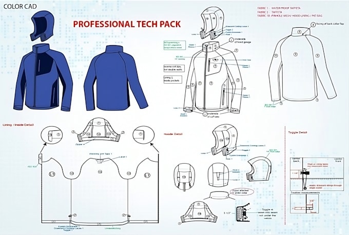 Bestseller - deliver expert fashion technical drawings and precise tech packs