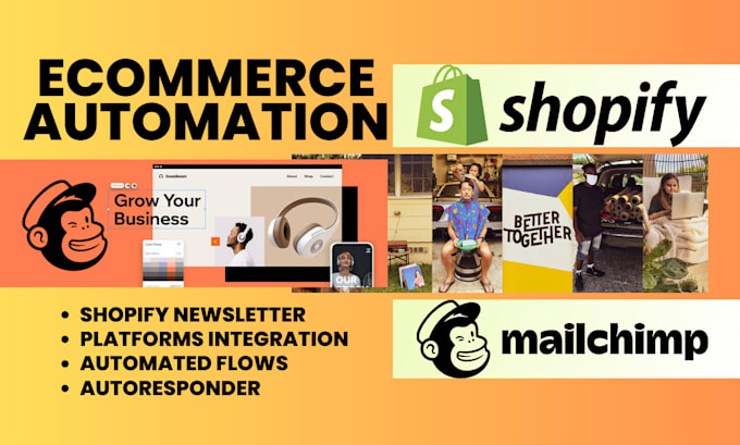 Gig Preview - Do ecommerce automation, mailchimp newsletter, shopify, mailchimp automation