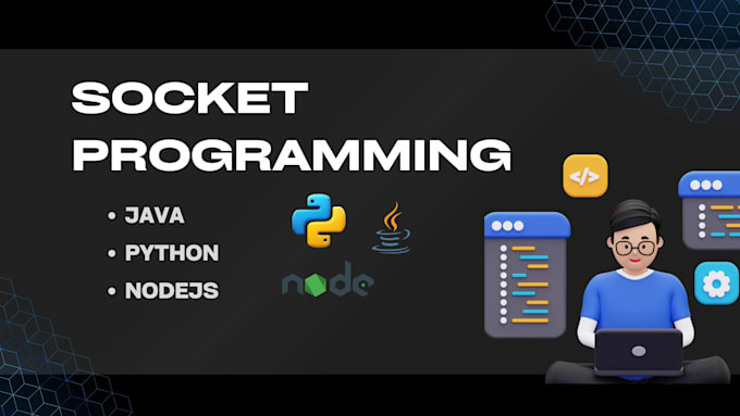 Gig Preview - Do socket programming and networking udp tcp in c cpp java python js, os, cuda