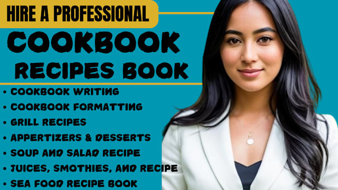 Gig Preview - Write cookbook recipe book cookbook design cookbook formatting ebook writer