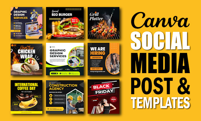 Gig Preview - Do custom canva designs for social media posts, banners, instagram, linkedin ads