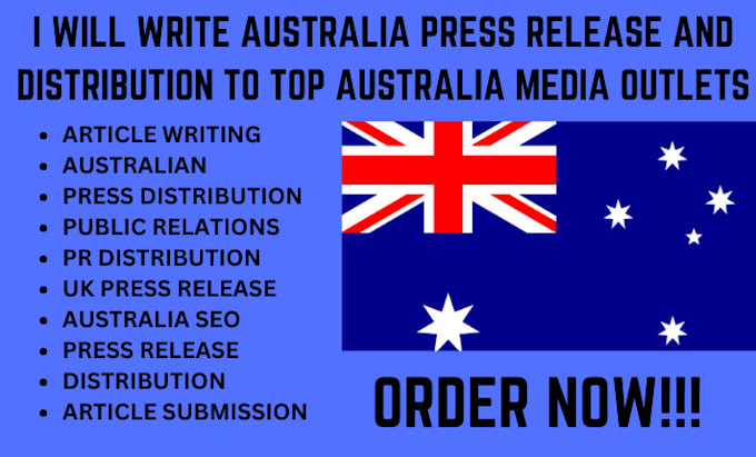 Gig Preview - Write australia press release and distribution to top australia media outlets