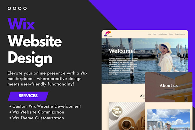 Gig Preview - Design a wix website or redesign your existing site