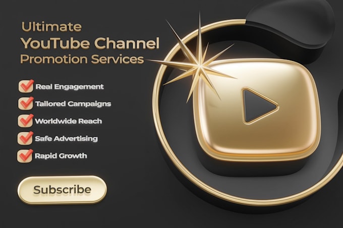 Gig Preview - Do organic youtube channel promotion video promotion grow subscription and views