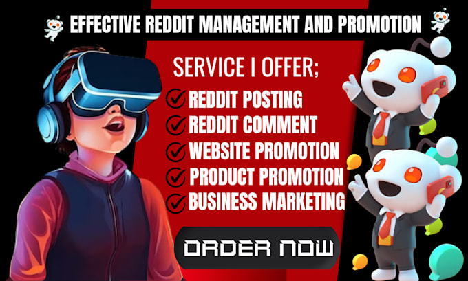 Gig Preview - Reddit post management for website business ai app iptv page, ecommerce product