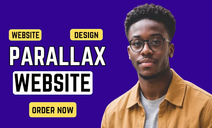 Gig Preview - Design stunning parallax website with animation scrolling effect in wix webflow