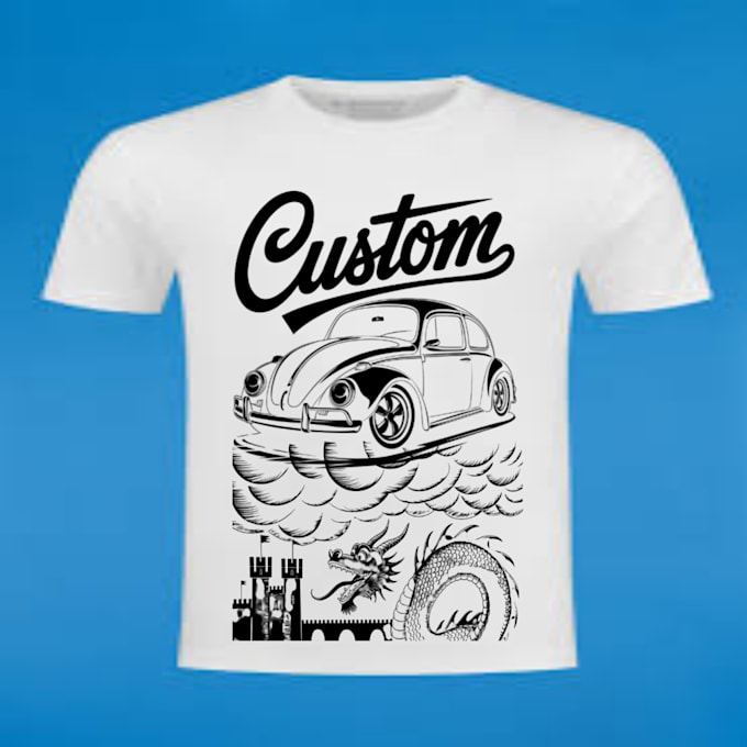 Gig Preview - Do customs graphics t shirt design