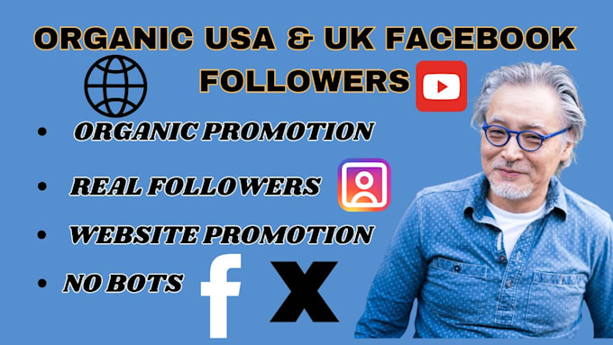 Gig Preview - Grow your facebook page and ig followers targeting USA and UK to boost sales