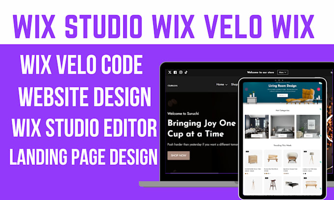 Gig Preview - Customize your wix editor wix velo wix studio bakery website wix x wix code