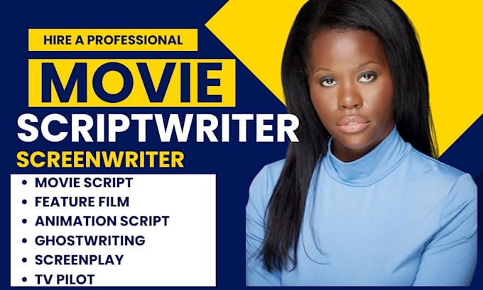 Gig Preview - Do movie script writing screenplay writing scriptwriting screenwriting TV script