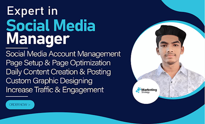 Gig Preview - Be your social media manager content creator all sm