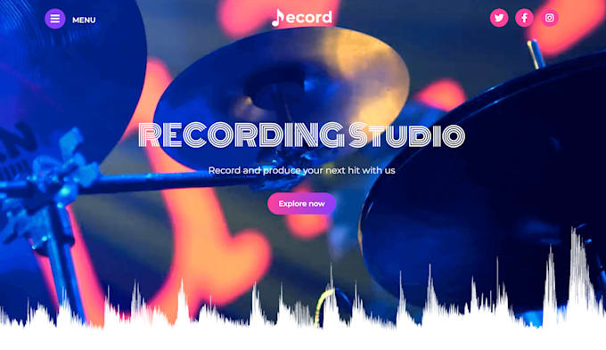 Gig Preview - Remake recording studio website design