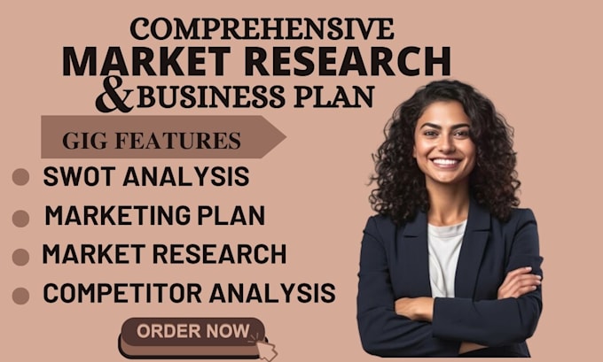 Gig Preview - Conduct detailed market research marketing plan competitor, swot analysis