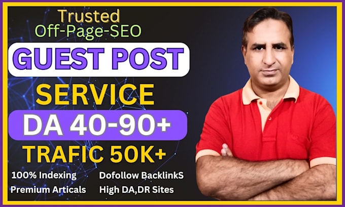 Gig Preview - Publish guest post on hi da organic traffic site with premium dofollow backlinks