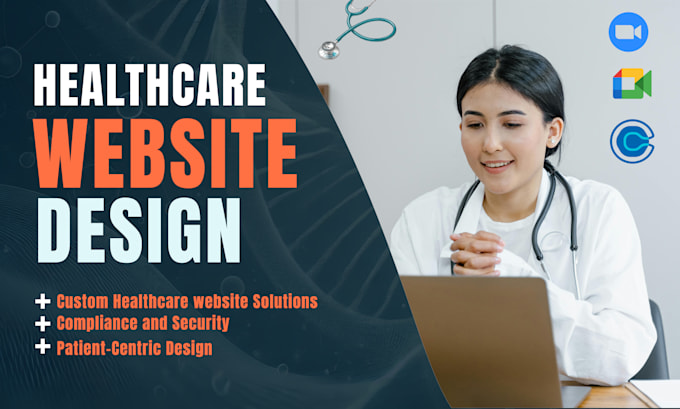 Gig Preview - Design or develop medical healthcare website , wordpress business website