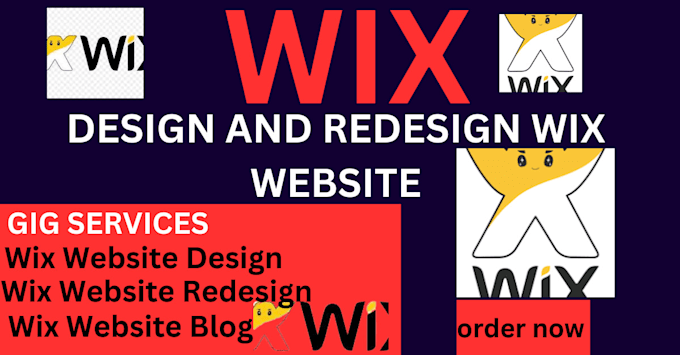 Gig Preview - Build and redesign wix website, design wix graphics website wix website redesign