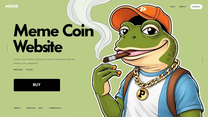 Bestseller - do meme coin website, crypto website currency meme coin token website pepe