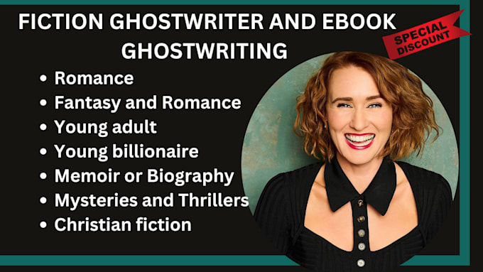 Gig Preview - Be your book writer, fiction ghostwriter, romance ebook and ebook ghostwriting