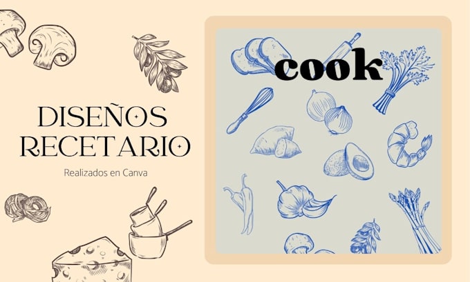 Gig Preview - Diseño de  recetarios, recipes ebook, cookbook on canva