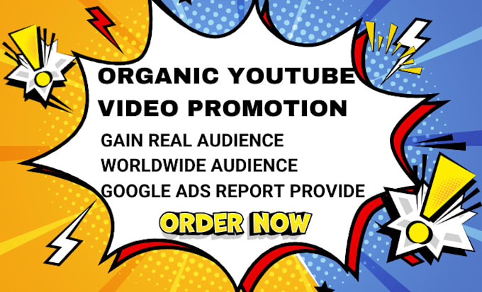 Gig Preview - Super fast organic youtube video promotion by google ads for views