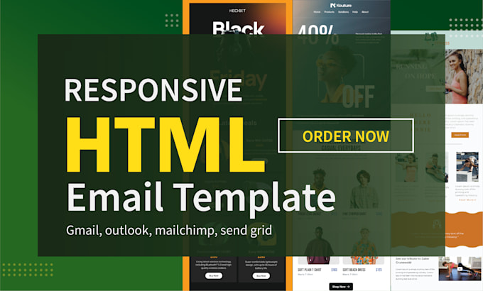 Gig Preview - Create an HTML email template that is fully responsive