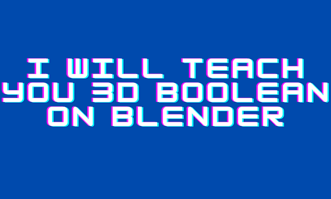 Bestseller - teach you 3d booleean on blender