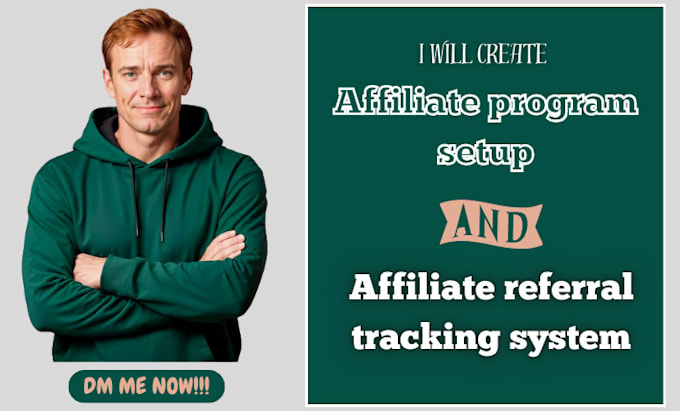 Gig Preview - Set up your redtrack affiliate tracking program for referral systems